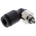 Legris LF3000 Series Male Pneumatic Fitting Nickel Plated Brass M3 x 0.5 Metric LF3000