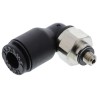 Legris LF3000 Series Male Pneumatic Fitting Nickel Plated Brass M3 x 0.5 Metric LF3000
