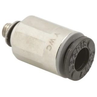 Legris LF3000 Series Pneumatic Fitting Male M3 x 0.5 Threaded-to-Tube Nickel Plated Brass 20 bar 80°C LF3000