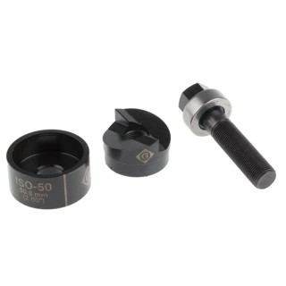 Greenlee Punch & Die Set, Hand Operation, Circular Hole 50.8 mm, Cutting Capacity Mild Steel 3 mm, Aluminium 3 mm 50351818