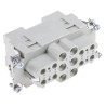 HARTING Heavy Duty Power Connector Insert 40A 690V Han-Com Series Female 18 Contacts 09380182701