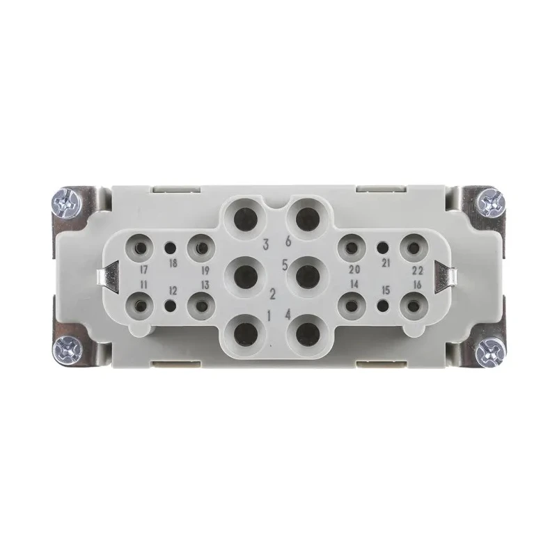 HARTING Heavy Duty Power Connector Insert 40A 690V Han-Com Series Female 18 Contacts 09380182701