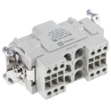 HARTING Heavy Duty Power Connector Insert 40A 690V Han-Com Series Female 18 Contacts 09380182701