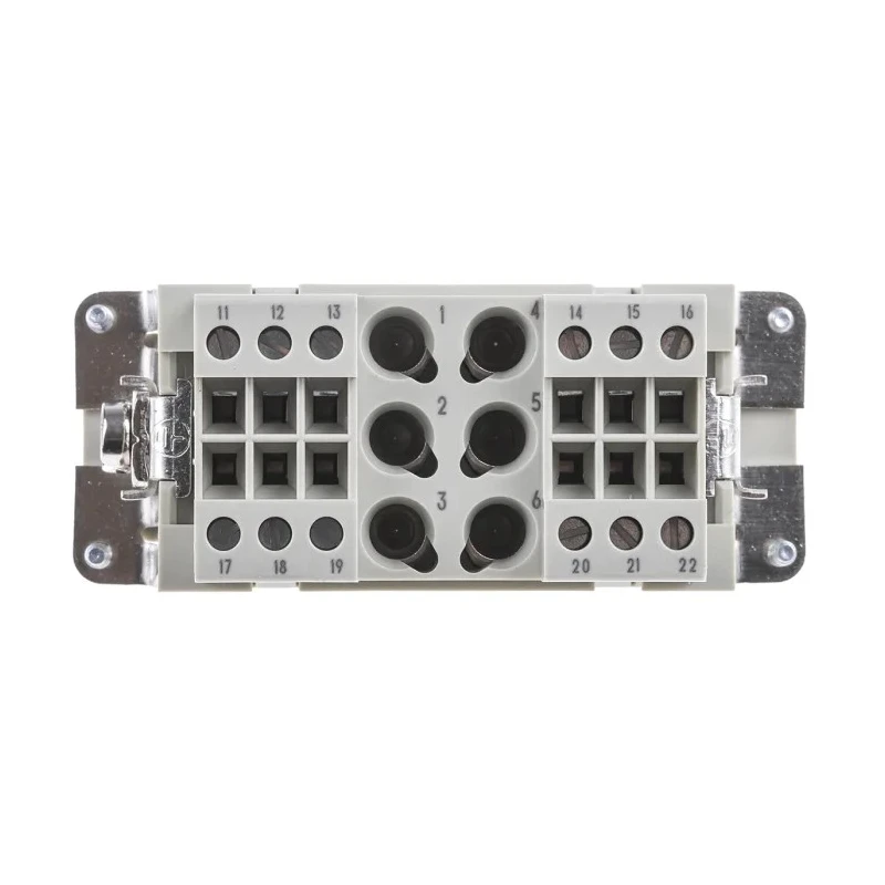 HARTING Heavy Duty Power Connector Insert 40A 690V Han-Com Series Female 18 Contacts 09380182701