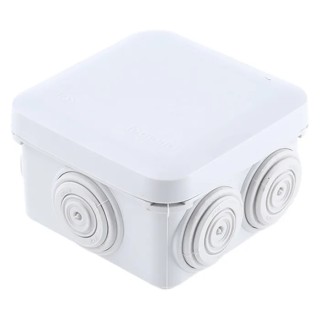 Legrand Plexo Series Grey ABS Junction Box, IP55, 4 Terminals, 65 mm x 65 mm x 40 mm, Current Rating 16A, Model 