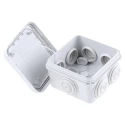 Legrand Plexo Series Grey ABS Junction Box, IP55, 4 Terminals, 65 mm x 65 mm x 40 mm, Current Rating 16A, Model 