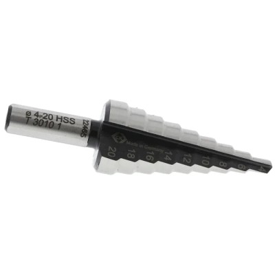 CK HSS 4 to 20 mm Drill Bit, 20in Length, Round Shank, Titanium Nitride Finish T3010 1