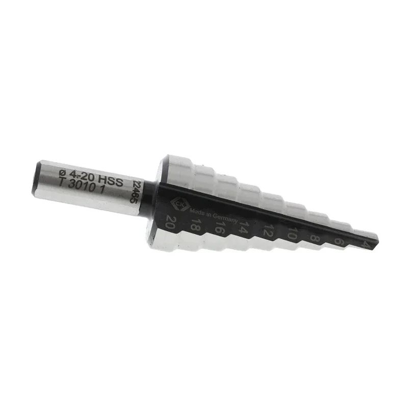 CK HSS 4 to 20 mm Drill Bit, 20in Length, Round Shank, Titanium Nitride Finish T3010 1