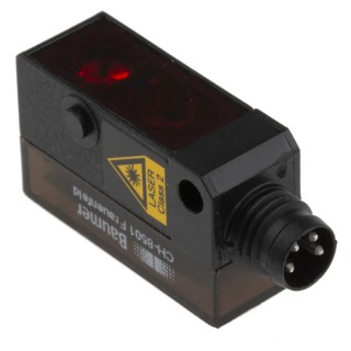 Baumer Diffuse Photoelectric Sensor Block Sensor 22 mm to 130 mm Detection Range, PNP Output, IP67 Rated OHDK 10P5101/S35A