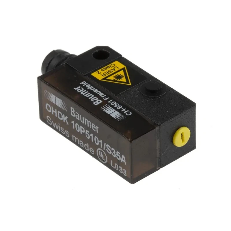 Baumer Diffuse Photoelectric Sensor Block Sensor 22 mm to 130 mm Detection Range, PNP Output, IP67 Rated OHDK 10P5101/S35A