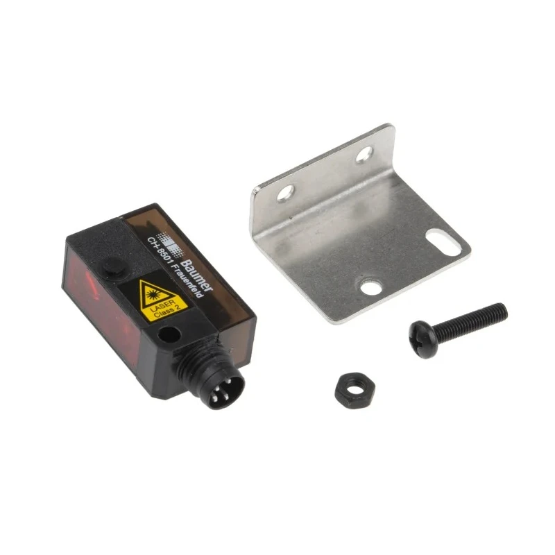 Baumer Diffuse Photoelectric Sensor Block Sensor 22 mm to 130 mm Detection Range, PNP Output, IP67 Rated OHDK 10P5101/S35A