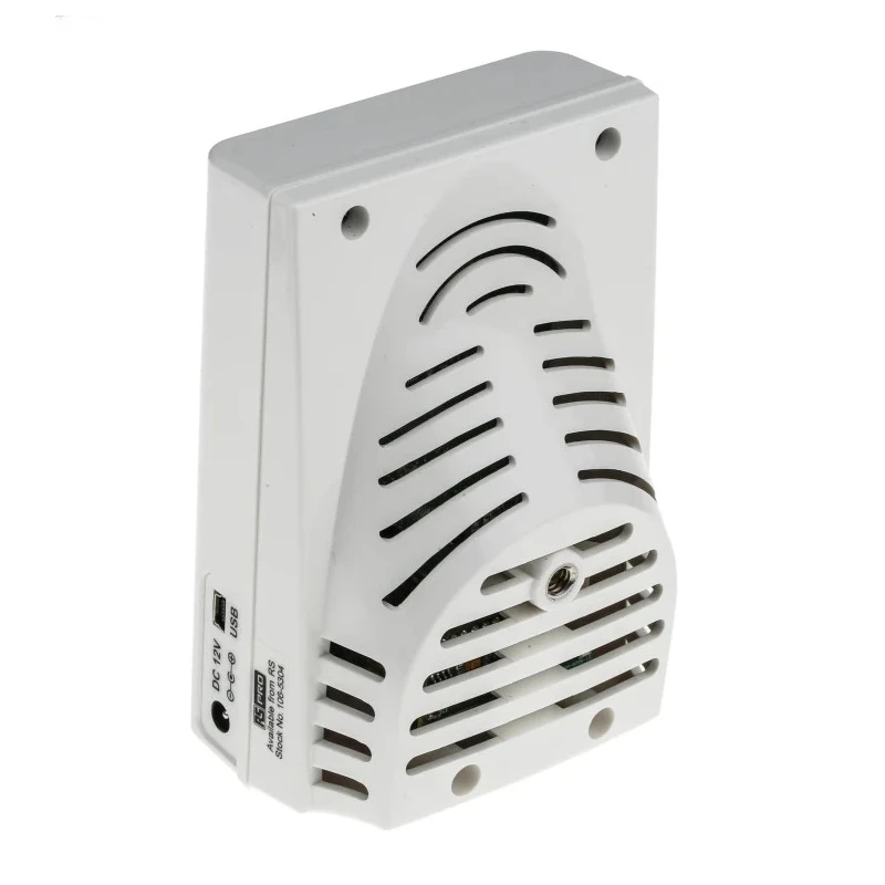RS PRO Data Logging Air Quality Monitor Mains-Powered, Temperature 0-50 °C, Humidity up to 95 %RH, CO2 0-9999 ppm IM-502