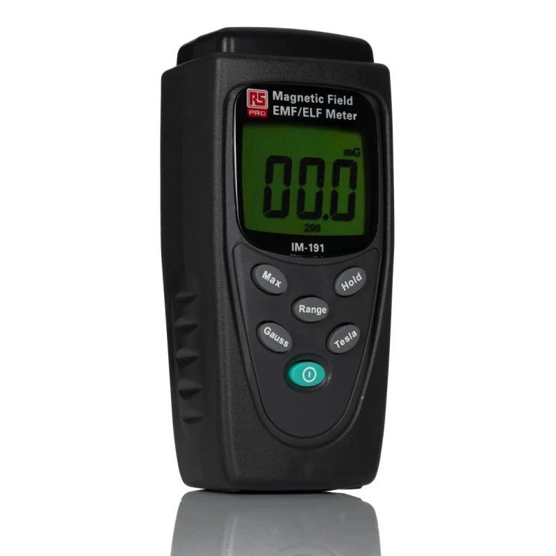RS PRO Handheld Battery Gaussmeter Magnetic Field Meter 30 Hz to 300 Hz Model 106-5309