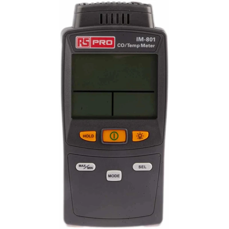 RS PRO Handheld Gas Detector for Carbon Monoxide Detection, EN, LCD Backlight, Battery Powered, IM-801