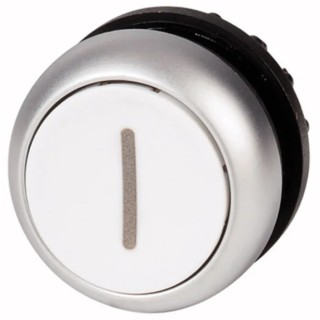 Eaton RMQ Titan M22 Series White Momentary Push Button Head 22 mm Cutout Diameter IP69K 78635776 M22-D-W-X1+M22-A