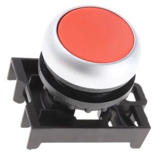 Eaton RMQ Titan M22 Series Red Maintained Push Button Head, 22 mm Cutout, IP69K 78635780 M22-DR-R+M22-A