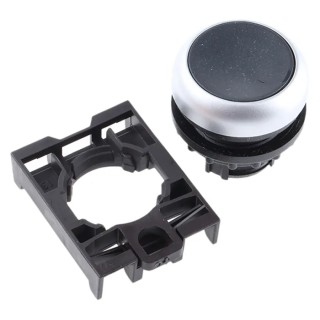Eaton RMQ Titan M22 Series Black Maintained Push Button Head 22 mm Cutout Diameter Plastic Button 78635778 M22-DR-S+M22-A