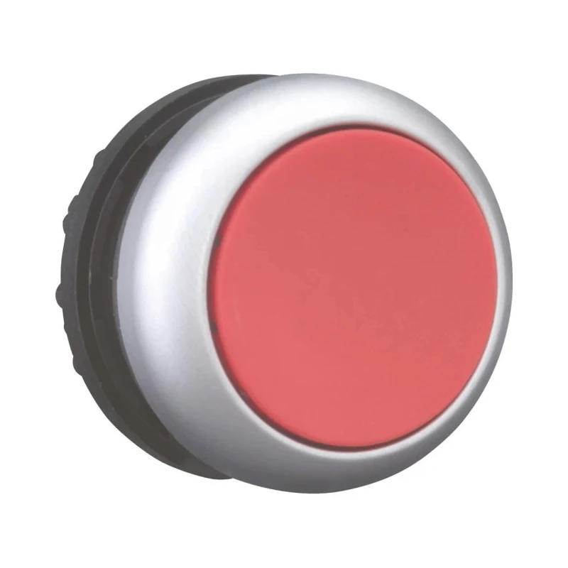 Eaton RMQ Titan M22 Series Red Maintained Push Button Head, 22 mm Cutout, IP69K 78635780 M22-DR-R+M22-A