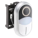Eaton RMQ Titan M22 Series White, Black Momentary Oval Illuminated Push Button Head 22mm 78635826 M22-DDL-WS-X1/X0+M22-A