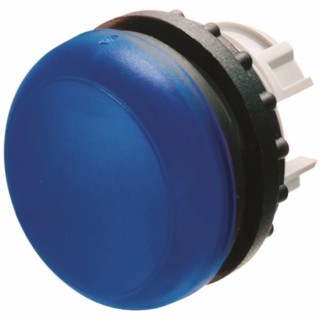 Eaton Blue Pilot Light Head, 22.5 mm Cutout, Round Flush Mount, Plastic Bezel, IP69K Rated, RMQ Titan 78635858 M22-L-B+M22-A