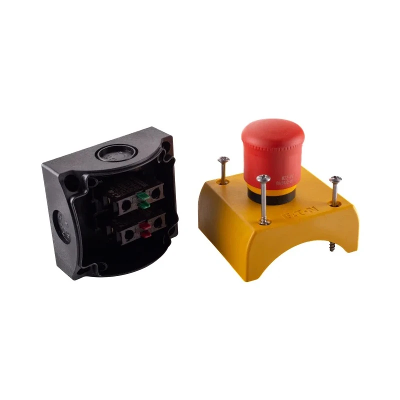 Eaton Pull Release Control Station Switch SPDT Plastic Enclosure IP66 IP69K Red 1 Cutout 22.5mm 216525 M22-PV/KC11/IY