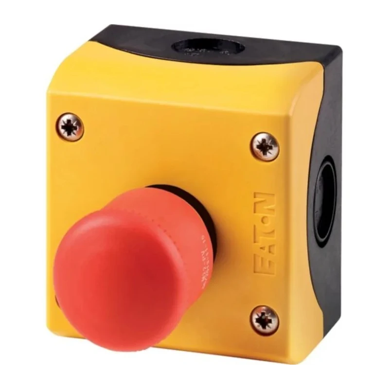 Eaton Pull Release Control Station Switch SPDT Plastic Enclosure IP66 IP69K Red 1 Cutout 22.5mm 216525 M22-PV/KC11/IY