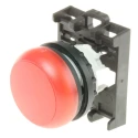 Eaton Red Pilot Light Head, 22.5 mm Cutout, Flush Mount, IP69K, Plastic Bezel RMQ Titan Series 78635861 M22-L-R+M22-A