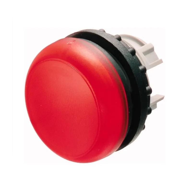 Eaton Red Pilot Light Head, 22.5 mm Cutout, Flush Mount, IP69K, Plastic Bezel RMQ Titan Series 78635861 M22-L-R+M22-A