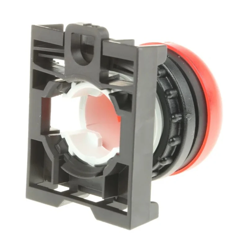 Eaton Red Pilot Light Head, 22.5 mm Cutout, Flush Mount, IP69K, Plastic Bezel RMQ Titan Series 78635861 M22-L-R+M22-A