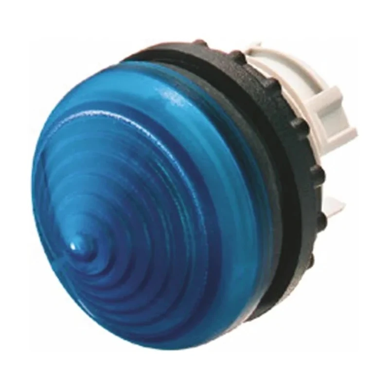 Eaton Blue Pilot Light Head 22.5 mm Cutout Panel Mount Plastic Bezel IP69K RMQ Titan M22 Series 78635863 M22-LH-B+M22-A