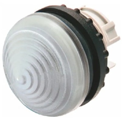 Eaton White Pilot Light Head, 22.5 mm Cutout, Panel Mount, IP69K, Plastic Bezel RMQ Titan M22 78635867 M22-LH-W+M22-A