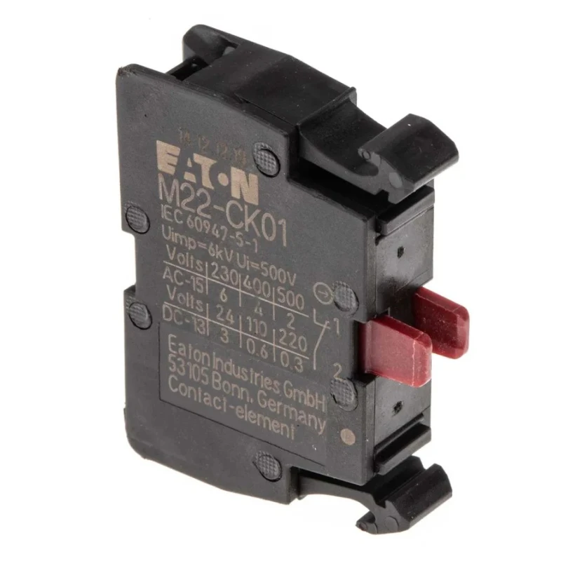 Eaton Contact Block 1 NC, 6A, 500 V AC, Cage Clamp Connection, M22 Series NZM1 