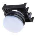 Eaton White Pilot Light Head 22.5 mm Cutout Flush Mount IP69K Plastic Bezel RMQ Titan M22 Series 78635862 M22-L-W+M22-A