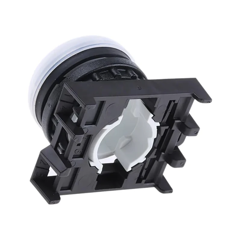 Eaton White Pilot Light Head 22.5 mm Cutout Flush Mount IP69K Plastic Bezel RMQ Titan M22 Series 78635862 M22-L-W+M22-A