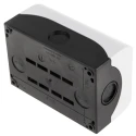 Eaton Grey Plastic M22 Push Button Enclosure, 2 Cutouts, 22 mm Diameter, IP69K, Plastic Housing, 120 x 80 x 56 216537 M22-I2