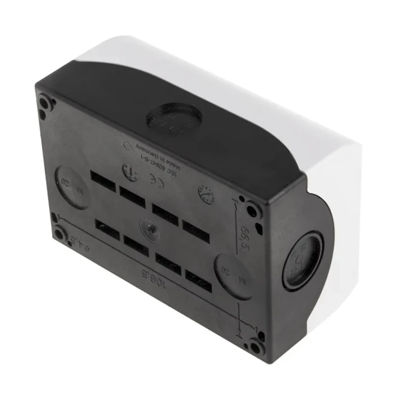 Eaton Grey Plastic M22 Push Button Enclosure, 2 Cutouts, 22 mm Diameter, IP69K, Plastic Housing, 120 x 80 x 56 216537 M22-I2