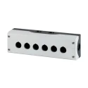 Eaton Grey Plastic RMQ Titan M22 Push Button Enclosure 6 Hole 22mm Diameter 216540 M22-I6