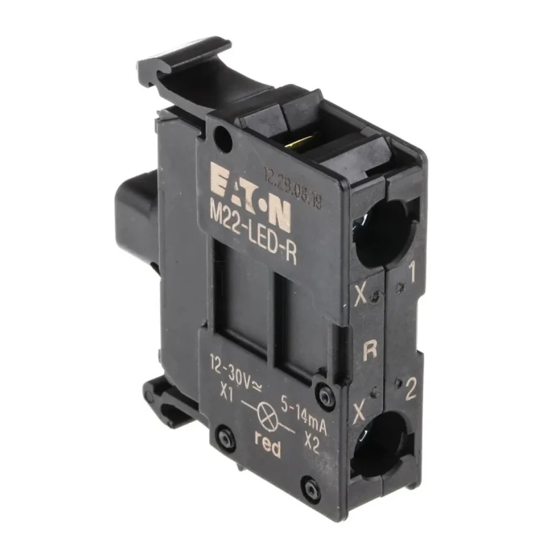 Eaton M22 Series Light Block LED, Red Illumination, 12 V AC/DC, 30 V AC/DC, Screw Terminal, 15mA Current 216558 M22-LED-R