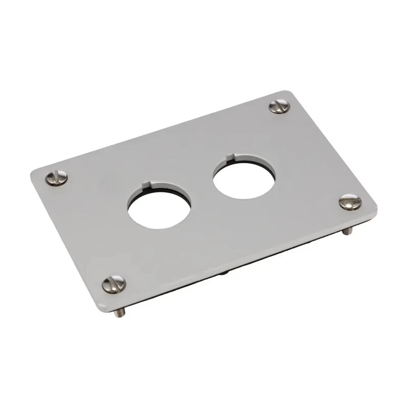 Eaton Brushed Aluminium RMQ Titan M22 Push Button Enclosure 22mm Diameter 2 Hole IP65 105x72 mm 216543 M22-E2