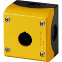 Eaton Grey Yellow Plastic M22 Push Button Enclosure 22 mm Diameter 1 Hole 216536 M22-IY1