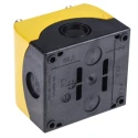 Eaton Grey Yellow Plastic M22 Push Button Enclosure 22 mm Diameter 1 Hole 216536 M22-IY1