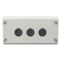 Eaton Grey Plastic M22 Push Button Enclosure 3 Hole 22 mm Diameter 216538 M22-I3
