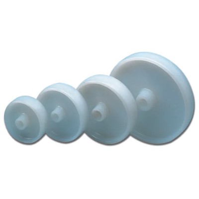 LAG White Polyamide Trolley Wheel 450 kg Load Capacity, 100mm Diameter, Plain Bore 18081
