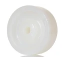 LAG White Polyamide Trolley Wheel 100mm Diameter 37mm Width Plain Bore 15mm Bore Diameter 40mm Bore Length Load 18080