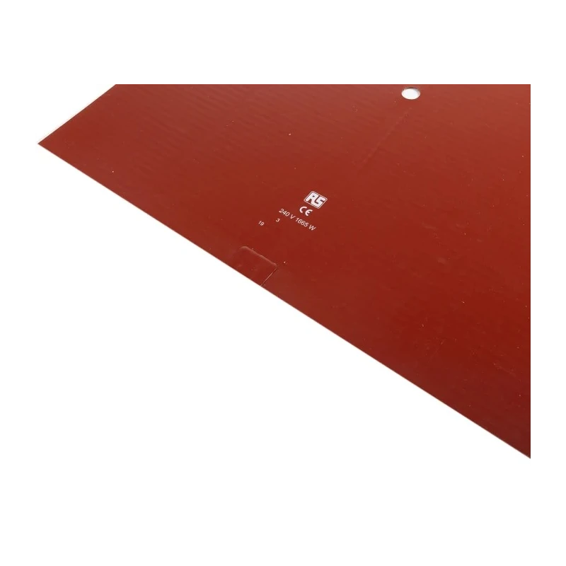 RS Pro Silicone Heater Mat 240V AC 1.67 kW Square 500mm x 500mm 106-5406