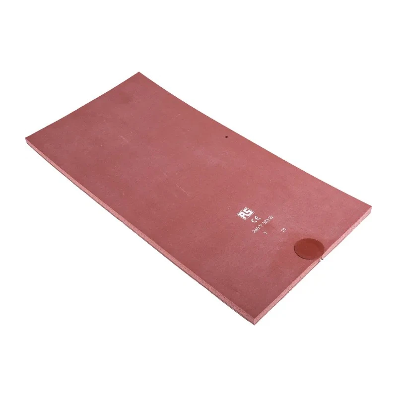 RS PRO Silicone Heater Mat 533 W, 240V AC, 400 mm x 300 mm Rectangle 106-5410
