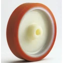 LAG Orange, White Polyurethane Trolley Wheel 600 kg Load Capacity 200mm Diameter 50mm Width 4527