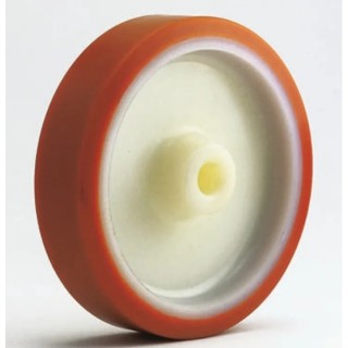 LAG Orange, White Polyurethane Trolley Wheel 600 kg Load Capacity 200mm Diameter 50mm Width 4527