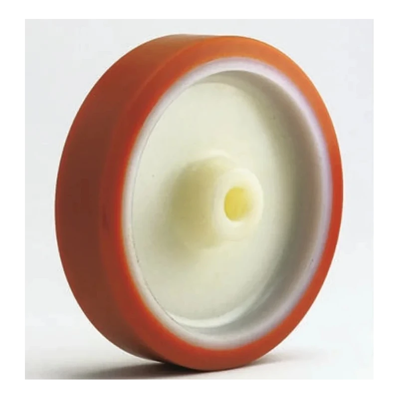 LAG Orange, White Polyurethane Trolley Wheel 600 kg Load Capacity 200mm Diameter 50mm Width 4527
