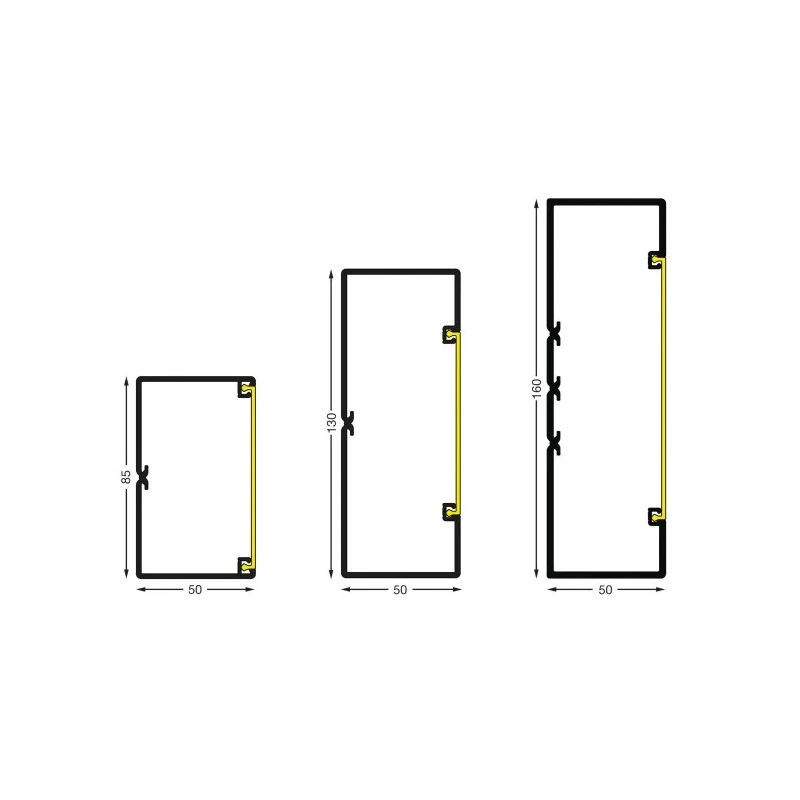 Planet-Wattohm Polyvinyl Chloride Cable Trunking Accessory Cover Logix 130mm Width 80mm 48001